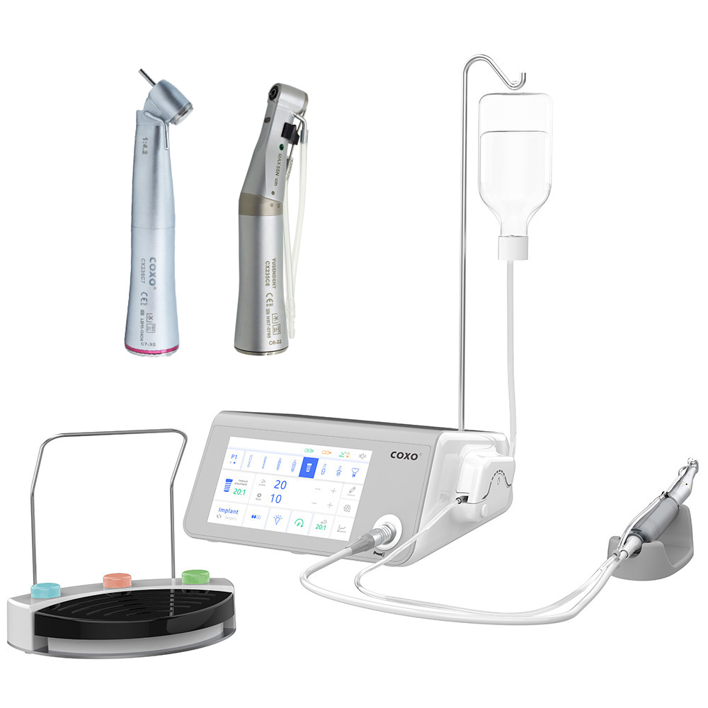 YUSENDENT COXO C-Sailor Pro with Dental Implant Surgery Motor System and 2-Piece Contra-Angle Fiber-Optic Handpiece image 2