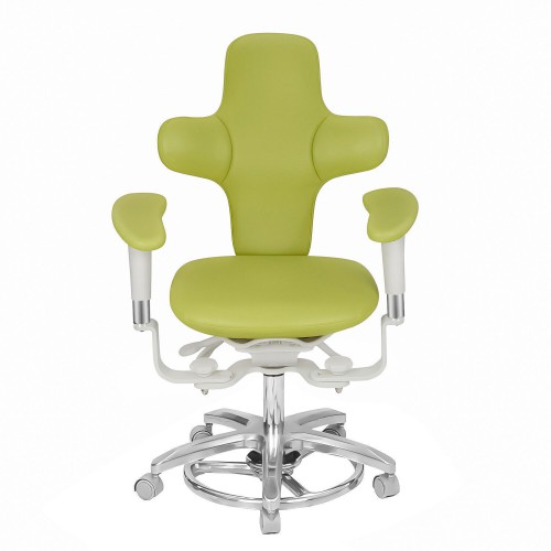 Ergonomic Professional Dental Microscope Stool Chair with Amrests Adjustable Foot Controlled image 1