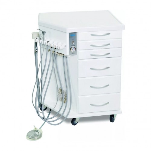 TPC Professional Dental OMC-2375 Orthodonic Mobile Dental Delivery Cabinet Unit Built-in Air Compressor image 1