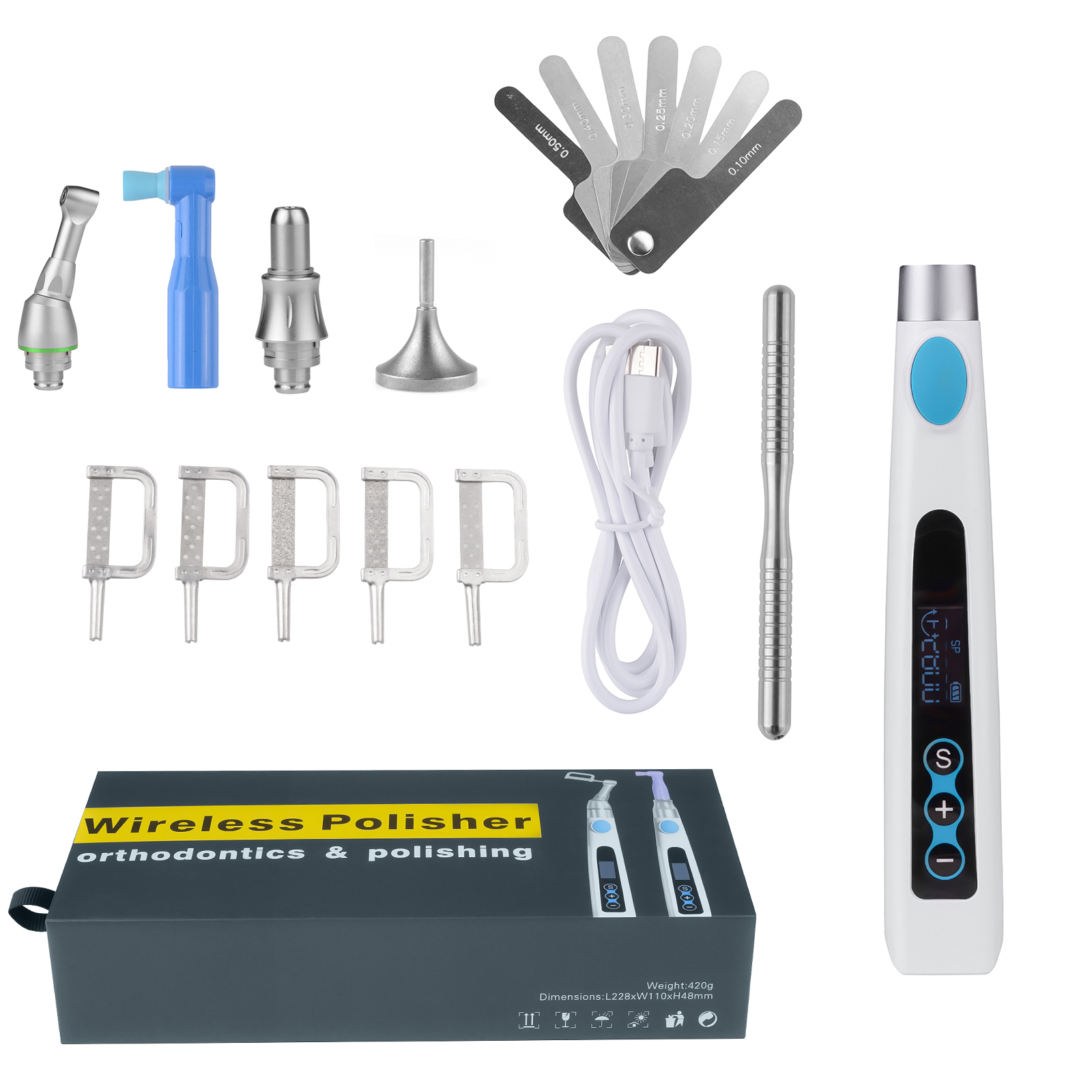 Professional Dental Electric Wireless IPR System Orthodontic & Polishing 2-in-1 Motor image 4