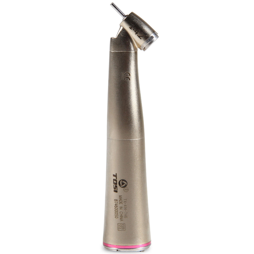 Tosi TX-414-746 Professional Dental 45° Degree Contra-Angle 1:4.2 Speed Increasing Fiber-Optic LED Handpiece image 2