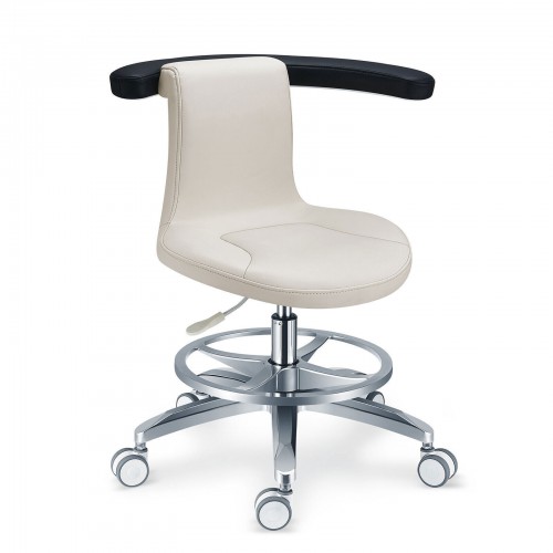 PLST-061 Ergonomic Adjustable Rotating Professional Dental Operator Assistant Stool Doctor's Nurse Saddle Chair image 1
