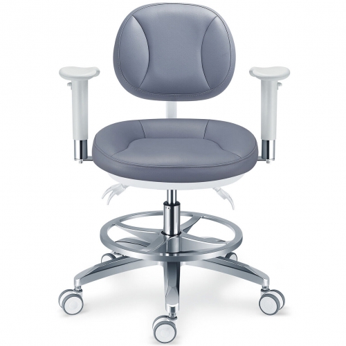 PLST-08 Series Ergonomic Adjustable Professional Dental Operator Stools with Armrest & Back Support image 3