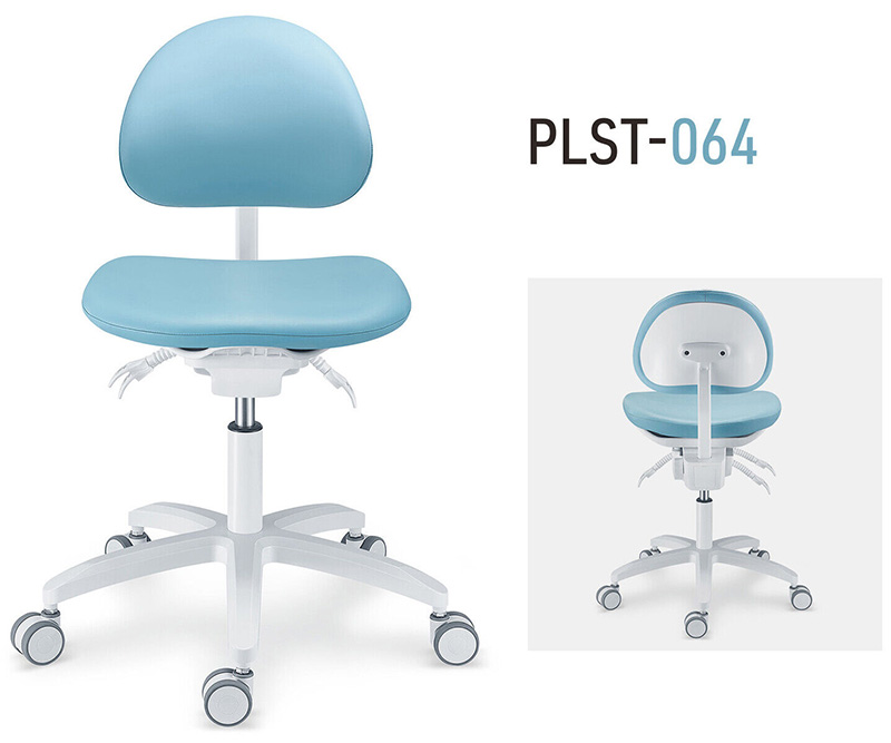 PLST-06 Series Adjustable Ergonomic Professional Dental Stools Dentsit Operator Assistant Hygienist Chair image 4