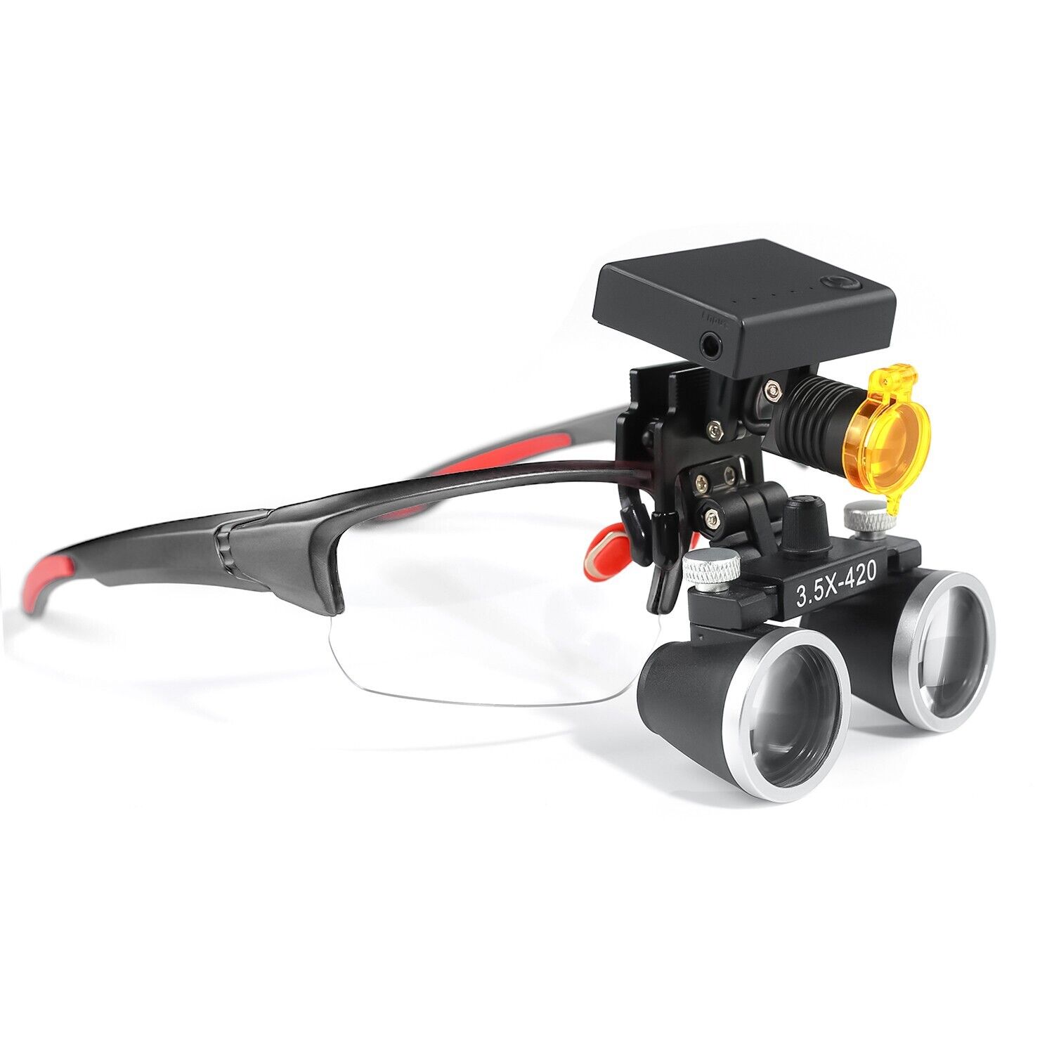 DY-117 3.5X Dental Magnifying Loupe with DY-010 Wireless 3W LED Headlight image 3