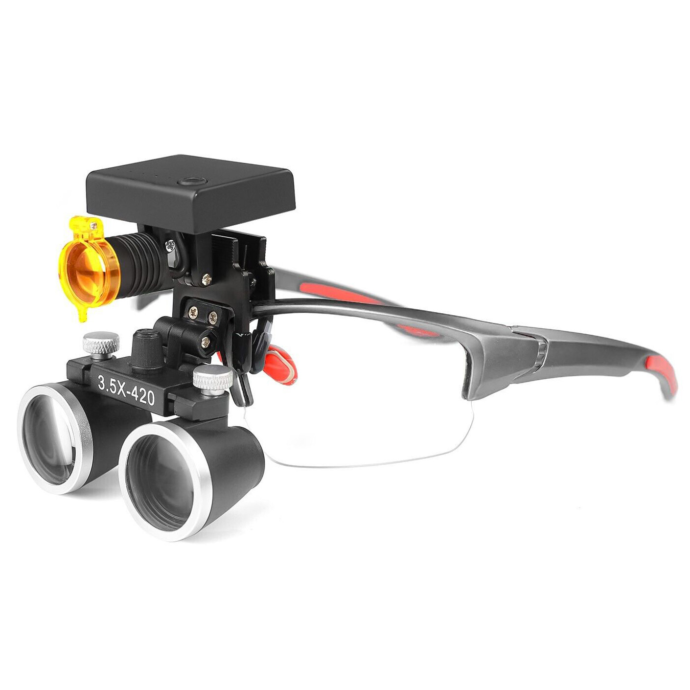 DY-117 3.5X Dental Magnifying Loupe with DY-010 Wireless 3W LED Headlight image 2