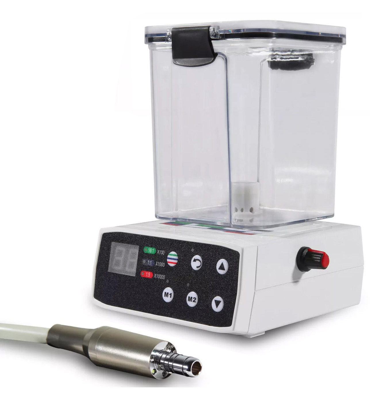 Brushless Electric Dental Motor, Compatible with 1:5/ 1:1/ 16:1 Contra-Angle and Water Bottle Supply image 2