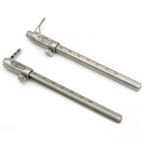 Professional Dental Orthodontic Sliding Caliper 0-80mm Implant Measuring Gauge Scale image 1