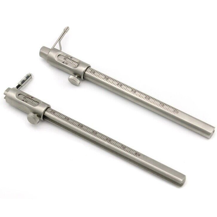 Professional Dental Orthodontic Sliding Caliper 0-80mm Implant Measuring Gauge Scale image 2