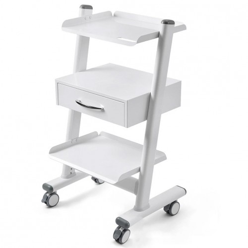 Dentech T3-4 Mobile Professional Dental Trolley Cart Three-Tier with Storage Cabinet image 1