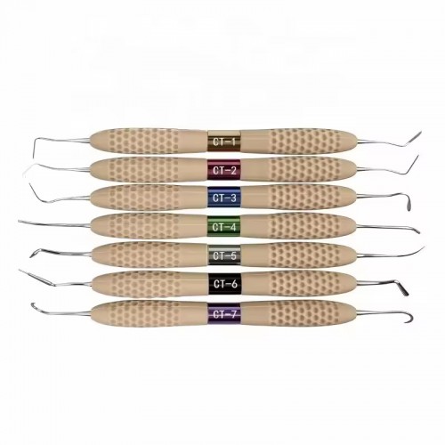 7-Piece/Set Ergonomic Dental Resin Fillers Aesthetic Restoration Kit Composite Materials Filling Instruments image 1