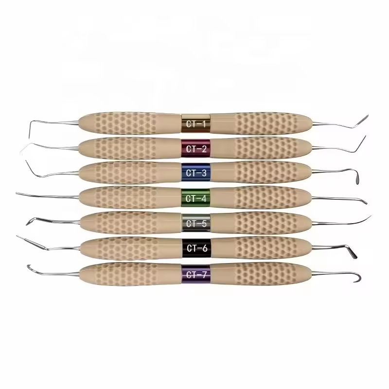 7-Piece/Set Ergonomic Dental Resin Fillers Aesthetic Restoration Kit Composite Materials Filling Instruments image 2