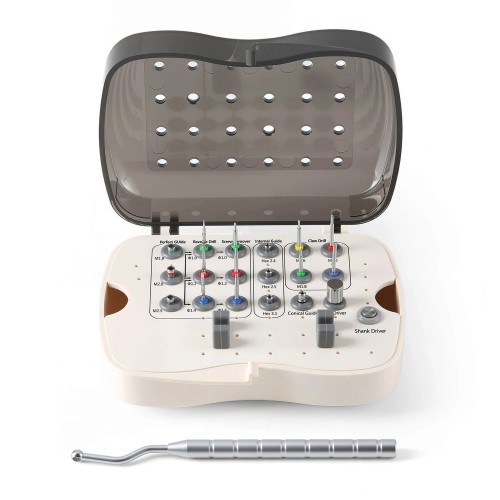 Universal Professional Dental Implant Screw Removal Kit Broken Implant Screw Extractor Set image 1