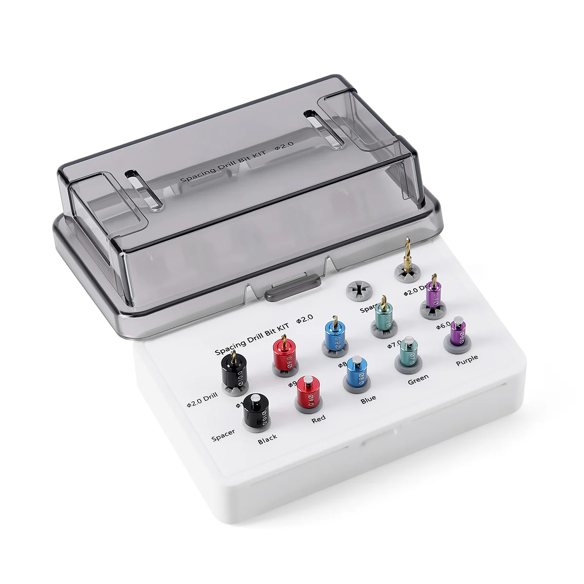 Professional Dental Drill Guide & Implant Positioning Kit Spacing Drill Bit Set with Sterilization Box image 2