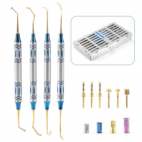 Professional Dental Sinus Lift Instrument Elevation Kit Implant Drills Stoppers Periosteal Separator image 1