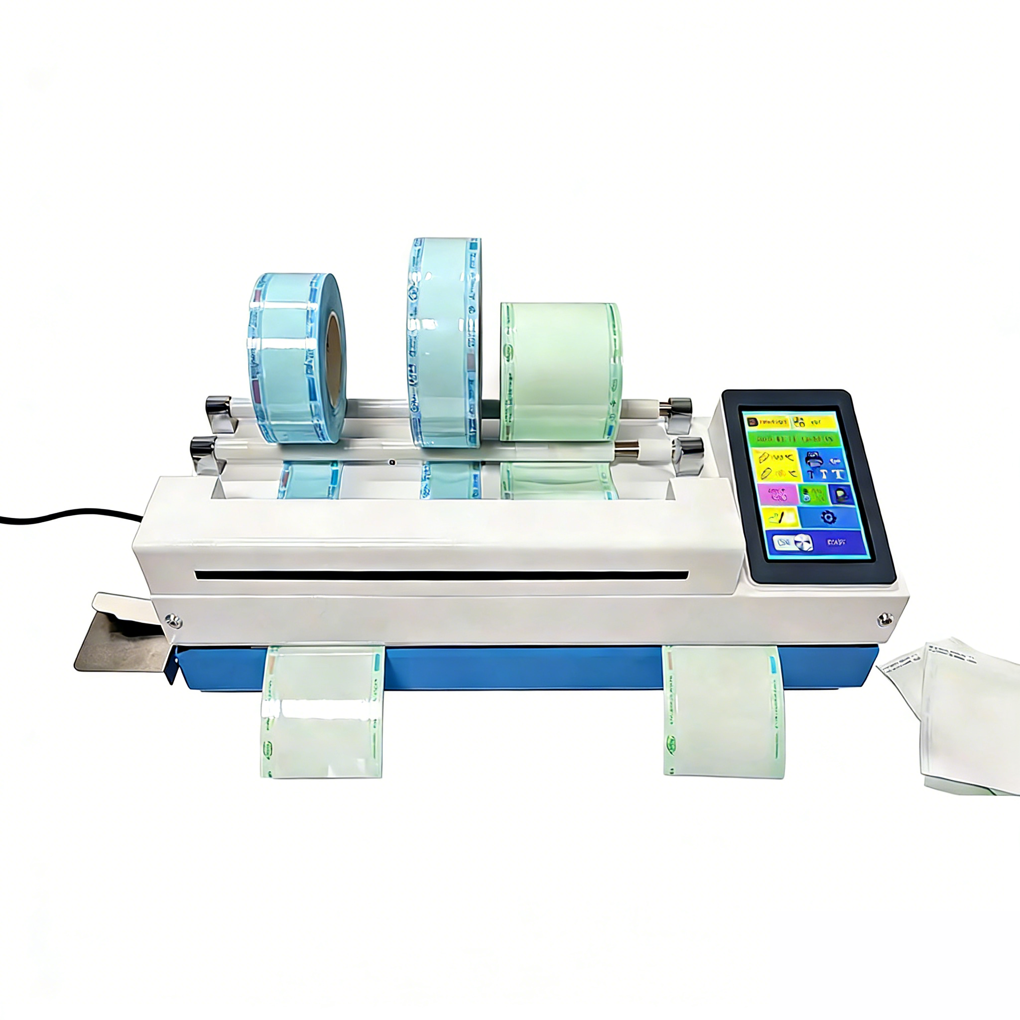 MY100-K2T Professional Dental Instrument Sealing Machine with Cutting & Stylus Printer Touch Screen image 2