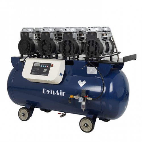 Dynamic DA807 100L 3kW Oil Free Digital Professional Dental Air Compressor image 1