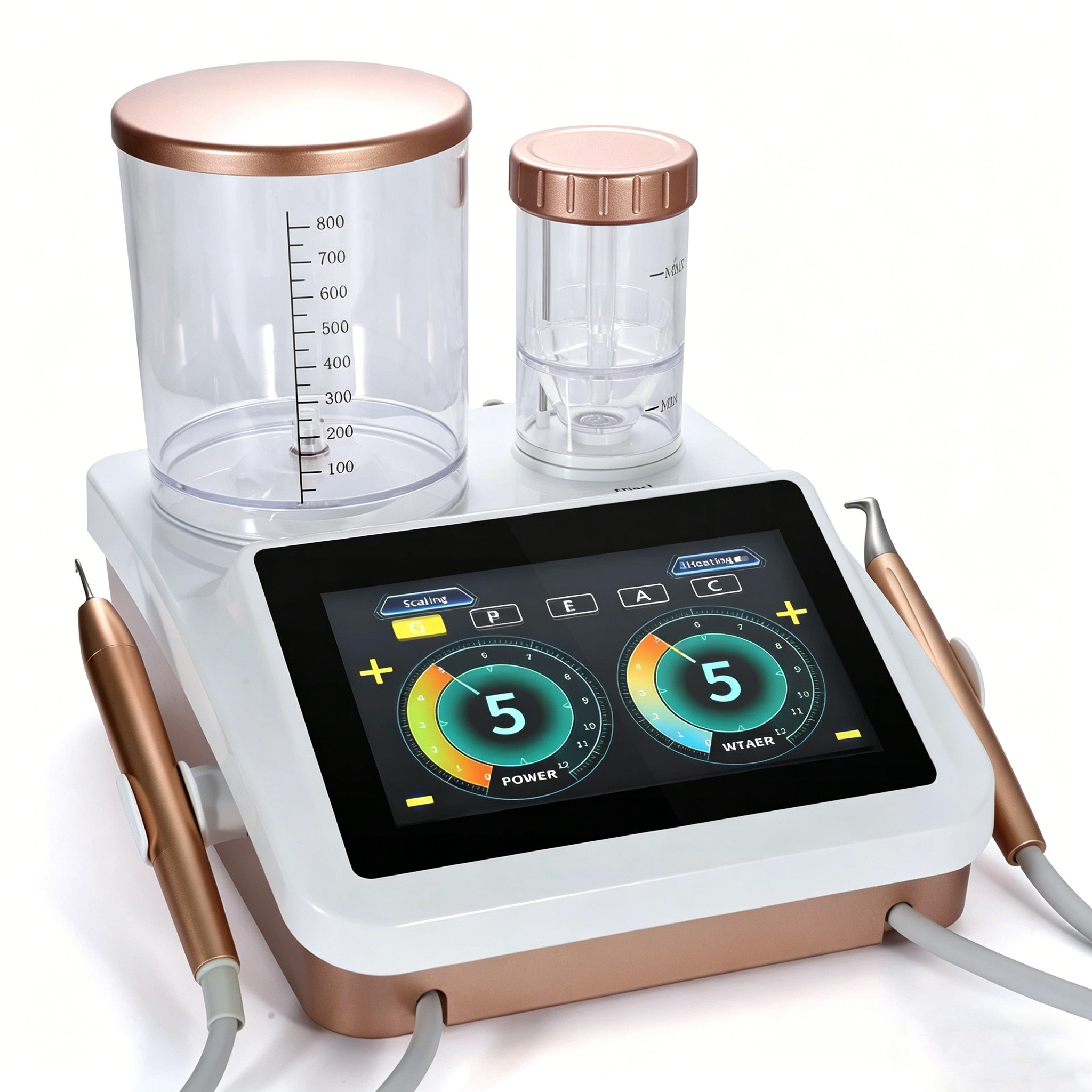 Dental Ultrasonic Scaler with Air Polisher Touch Screen and Titanium Tips & Foot Control image 4