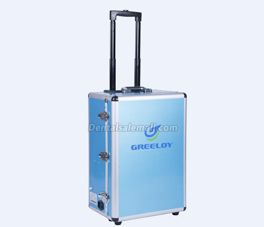 GREELOY Portable Dental Unit with Air Compressor GU-P204 and Triplex Syringe image 7