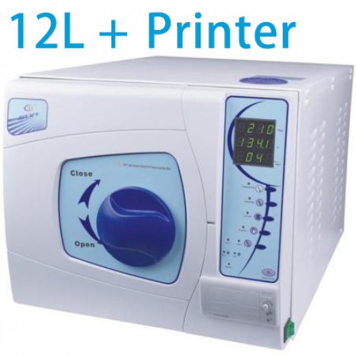 Sun® SUN-II-D 12L Professional Dental Autoclave Sterilizer Vacuum Steam with Printer image 1