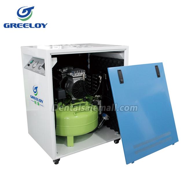 GREELOY® GA-61XY Oil Free Oilless Air Compressor with Dryer and Silent Cabinet for Professional Use image 3