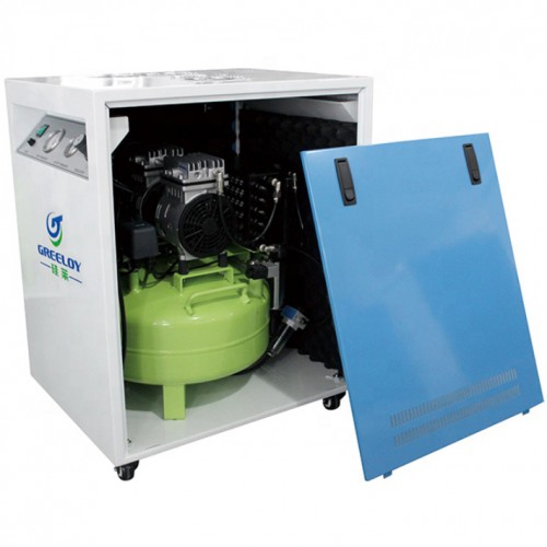GREELOY® Oil Free Air Compressor GA-61X with Silent Cabinet for Professional Use image 1