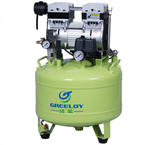GREELOY® Professional Dental Oilless Air Compressor GA-81 One by Two image 1