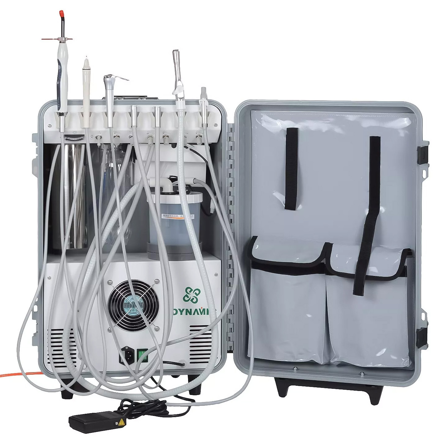 Dynamic® DU852 Portable Dental Unit Air Compressor with Ultrasonic Scaler and Curing Light image 2