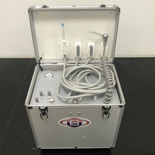 BD402a Portable Dental Turbine Unit(Air Compressor with Suction and Triplex Syringe) image 1