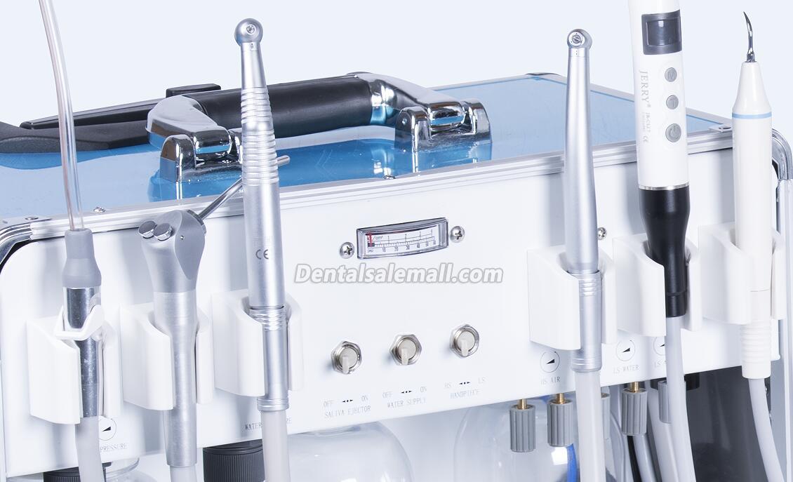 GREELOY® GU-P206 Portable Professional Dental Unit with Air Compressor (with Curing Light and Scaler Handpiece) image 6