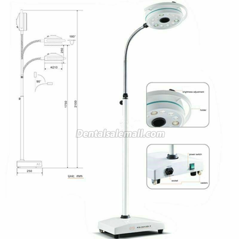 KWS® Mobile LED Stand Professional Dental Light Oral Surgical Lamp Examination Light KD-2012D-3 image 5