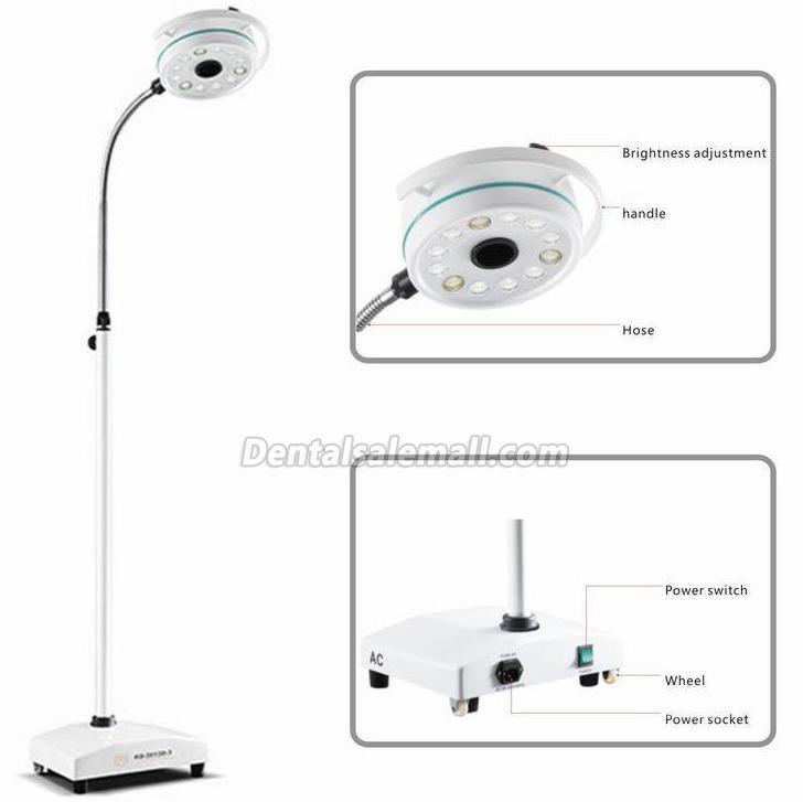 KWS® Mobile LED Stand Professional Dental Light Oral Surgical Lamp Examination Light KD-2012D-3 image 2