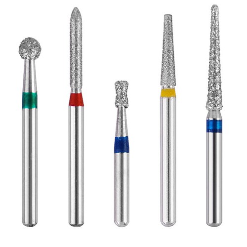 50-Piece Dental Diamond Burs FG 1.6mm for High-Speed Handpiece 10 Boxes