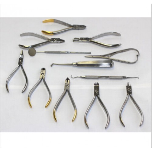Set of Orthodontic Instruments of 12-Piece