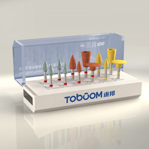 Toboom® RA0512D 10-Piece Dental Lab Polishing Kit for Alloy