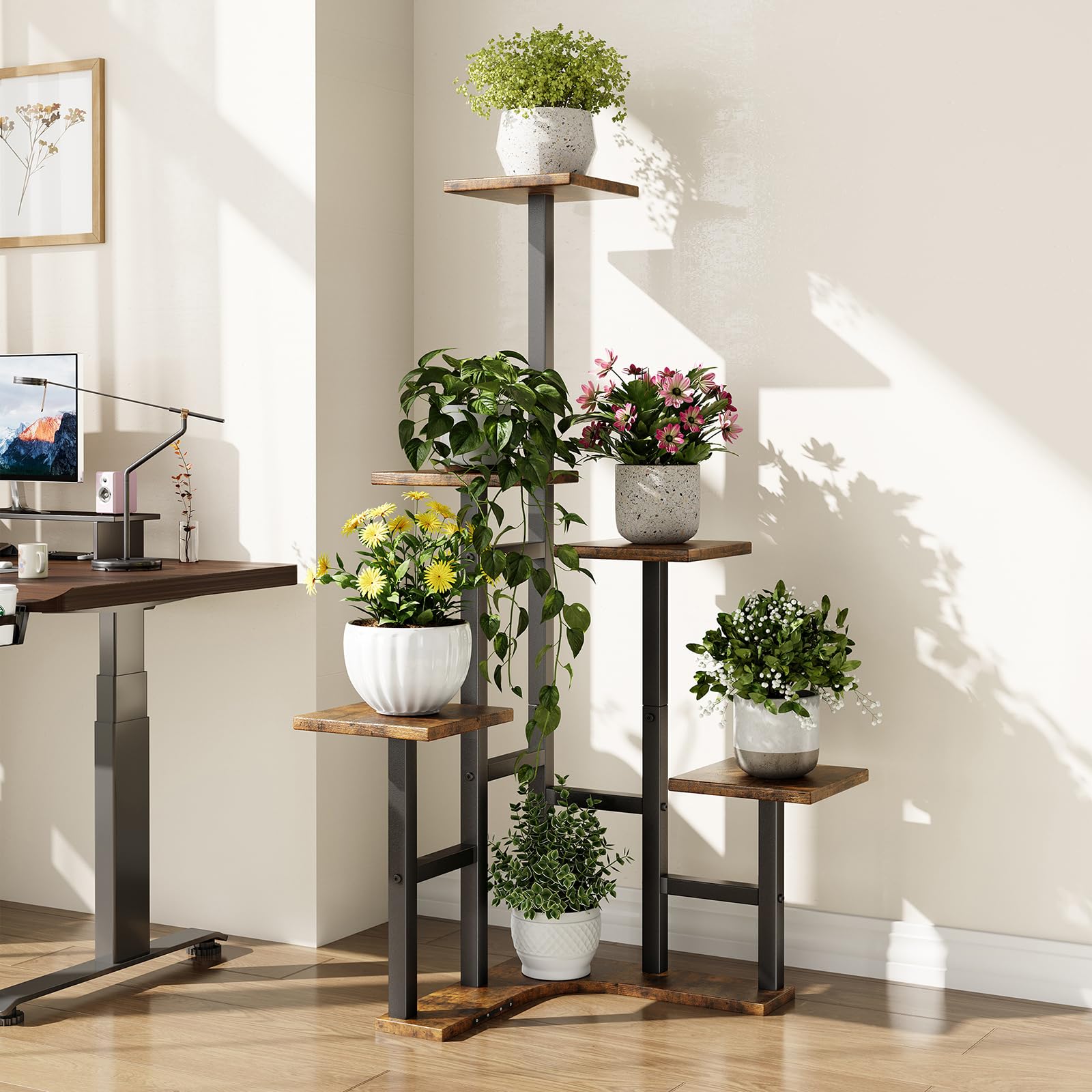 Corner Plant Stand Indoor Set of 2