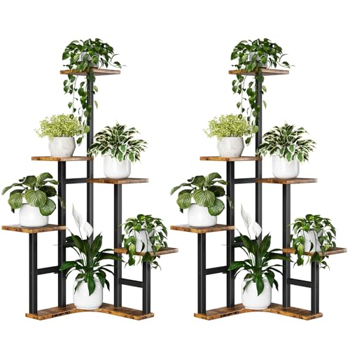 Corner Plant Stand Indoor Set of 2