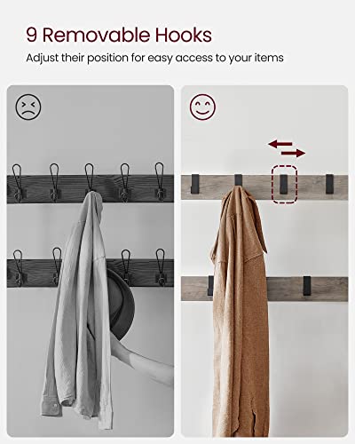 Coat Rack, Hall Tree with Shoe Bench