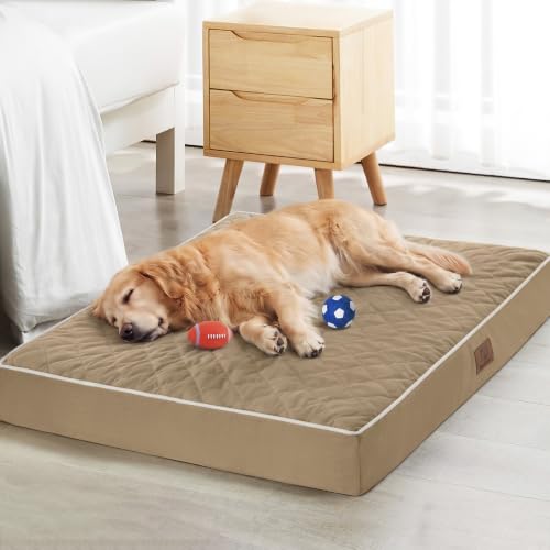 WNPETHOME Orthopedic Waterproof XL Dog Bed for Crate Cozy Sleep