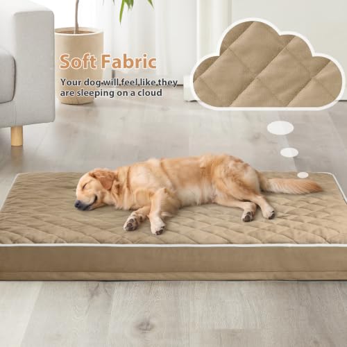 WNPETHOME Orthopedic Waterproof XL Dog Bed for Crate Cozy Sleep