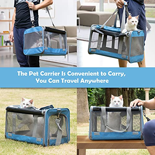 GAPZER Pet Carrier for Large and Medium Cat, Soft-Sided Pet Crate for Puppy