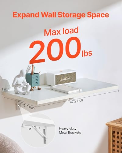 Wall Mounted Folding Table, 47.2 x 19.7 inches