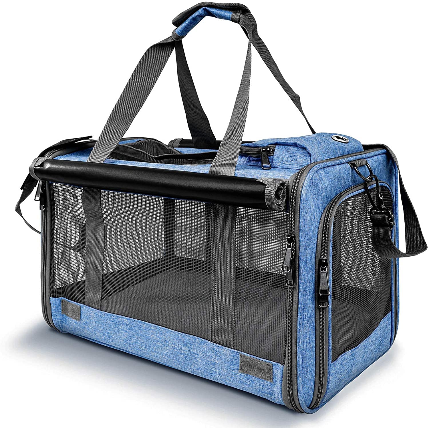 GAPZER Pet Carrier for Large and Medium Cat, Soft-Sided Pet Crate for Puppy