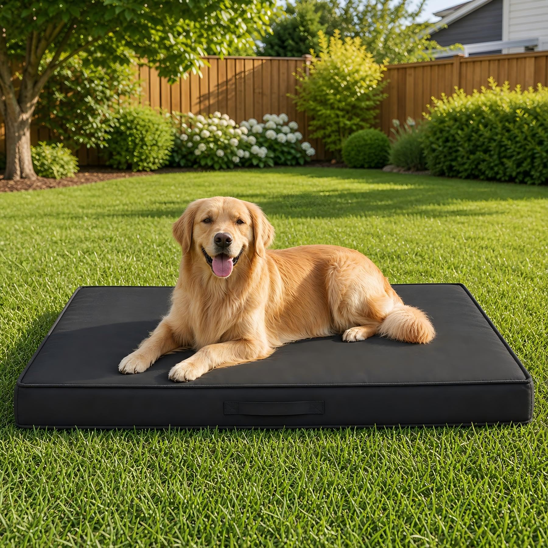 Outdoor Dog Bed Extra Large Sized Dog, Waterproof, 44x32x3.5 Inch
