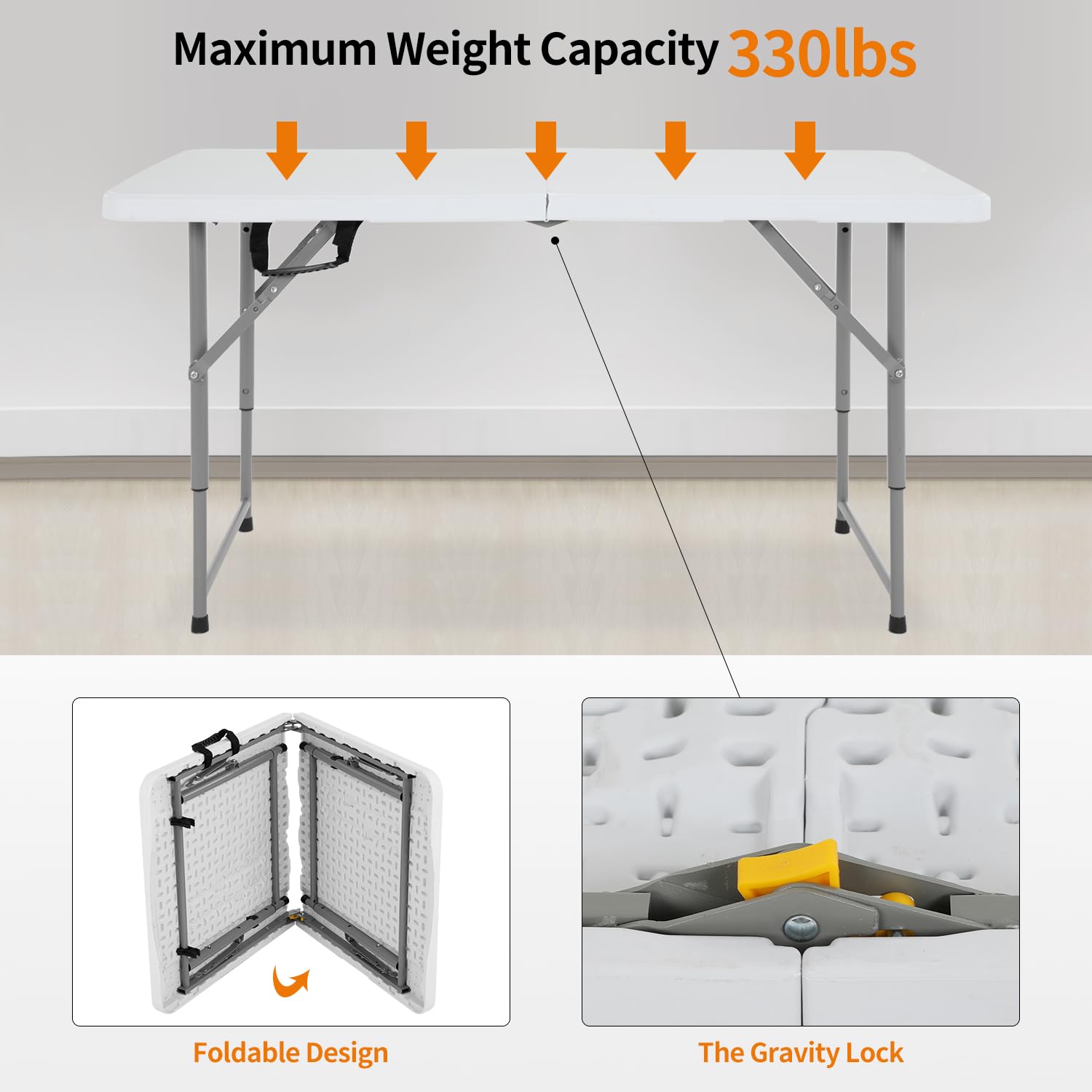 4FT Folding Table
