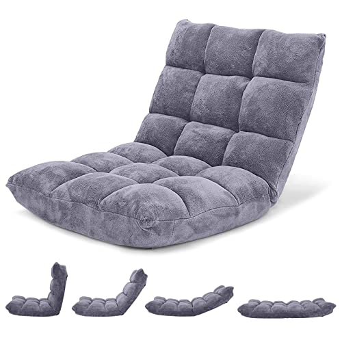 Folding Floor Chair with Back Support