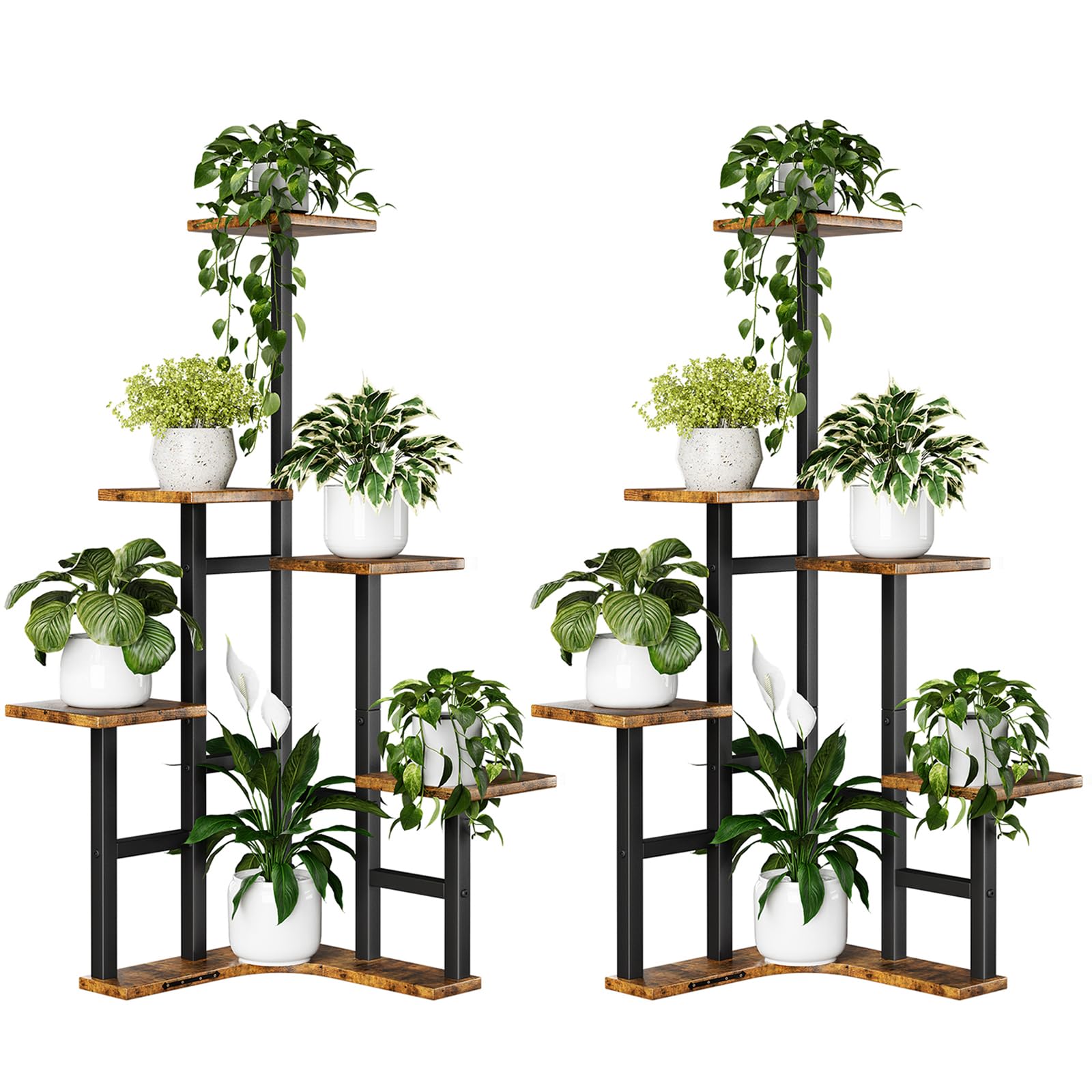 Corner Plant Stand Indoor Set of 2