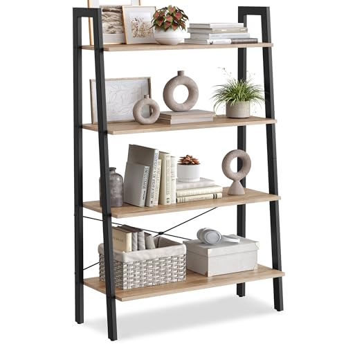 Ladder Shelf, Bookcase Book Shelf, Storage Shelves