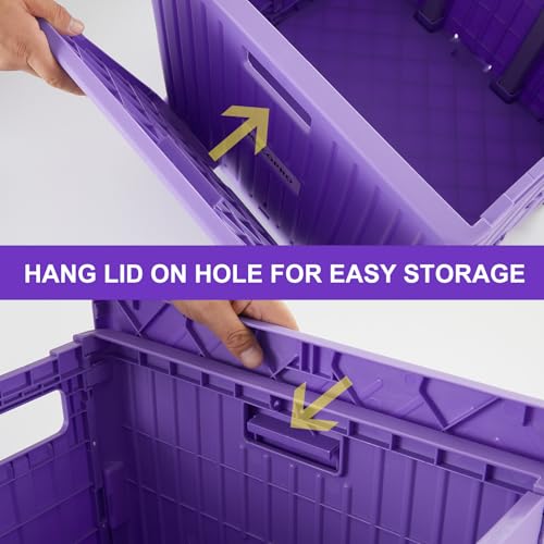 Foldable Utility Cart Folding Portable Rolling Crate Handcart