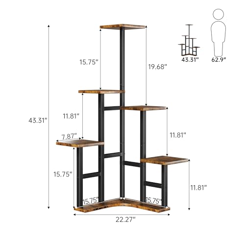 Corner Plant Stand Indoor Set of 2